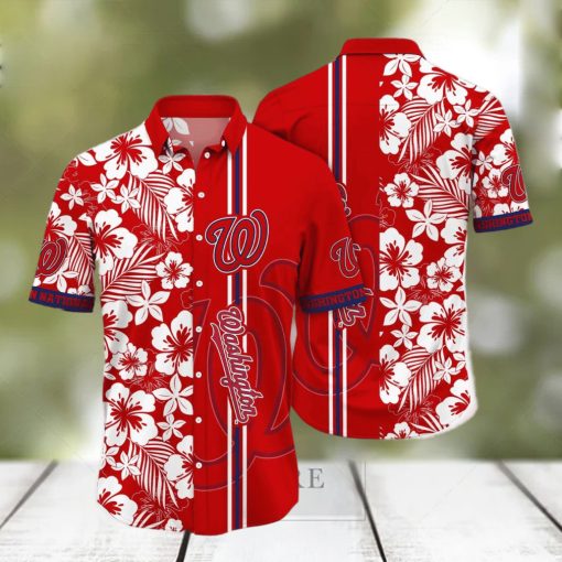 Washington Nationals MLB Flower Hawaiian Shirt For Men Women Special Gift For Fans