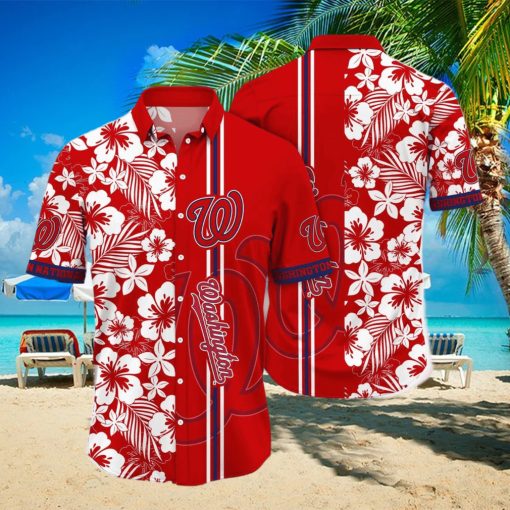 Washington Nationals MLB Flower Hawaiian Shirt For Men Women Special Gift For Fans