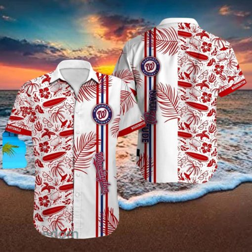 Washington Nationals MLB Funny Beach Pattern Hawaiian Shirt