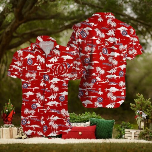 Washington Nationals MLB Hawaiian Shirt Coconut Pattern Shirt