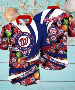 Washington Nationals MLB Hawaiian Shirt Tan Lines Aloha Shirt