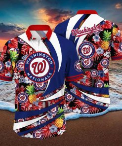 Washington Nationals MLB Hawaiian Shirt Tan Lines Aloha Shirt