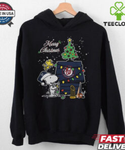 Washington Nationals Merry Christmas With Snoopy Baby T Shirt