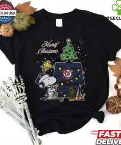Washington Nationals Merry Christmas With Snoopy Baby T Shirt