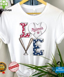 Washington Nationals baseball love shirt