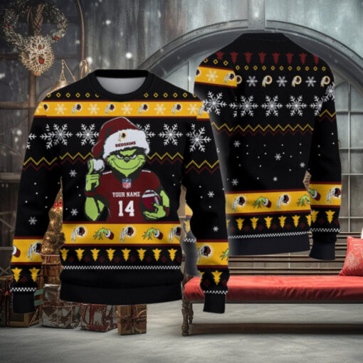 Washington Redskin Custom Chrismas Ugly Sweater