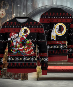 Washington Redskin Santa Claus Ugly Christmas Sweater