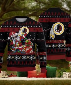 Washington Redskin Santa Claus Ugly Christmas Sweater