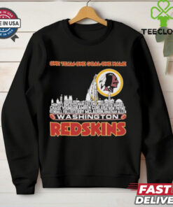 Washington Redskin Skyline Players Name One Team One Goal One Name Shirt