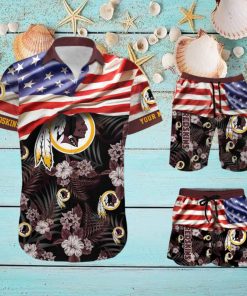 Washington Redskinds Personalized NFL Hawaiian Shirt & Shorts For Fans Gift Men And Women Holiday Summer