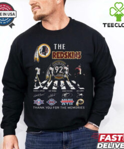 Washington Redskins 92th Anniversary Thank You For The Memories Signatures Shirt