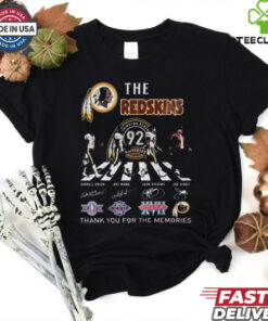 Washington Redskins 92th Anniversary Thank You For The Memories Signatures Shirt