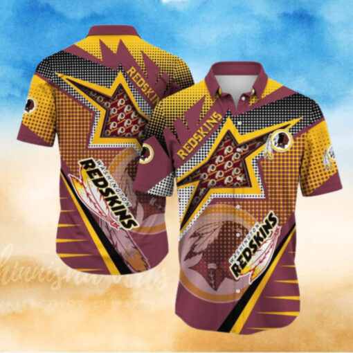 Washington Redskins All Star Burst Hawaiian Shirt