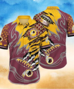 Washington Redskins Claw Strike Hawaiian Shirt