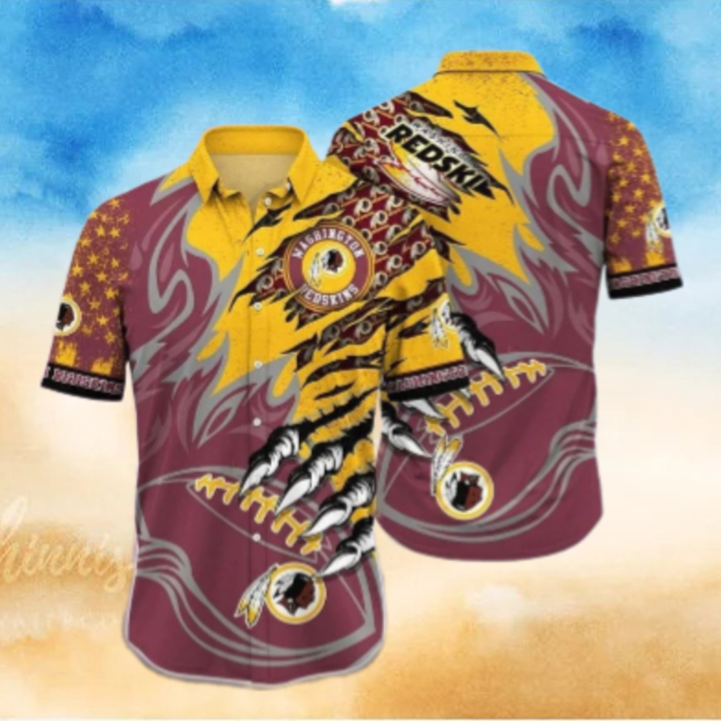 Washington Redskins Claw Strike Hawaiian Shirt Washington Redskins Claw Strike Hawaiian Shirt