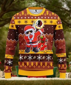 Washington Redskins Dabbing Santa Claus Xmas Ugly Christmas Sweater Best Christmas Gift Ideas