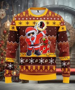 Washington Redskins Dabbing Santa Claus Xmas Ugly Christmas Sweater Best Christmas Gift Ideas
