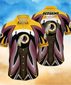 Washington Redskins Dynamic Stripes Hawaiian Shirt