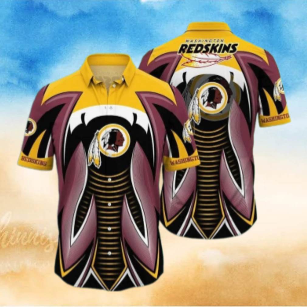 Washington Redskins Dynamic Stripes Hawaiian Shirt Washington Redskins Dynamic Stripes Hawaiian Shirt