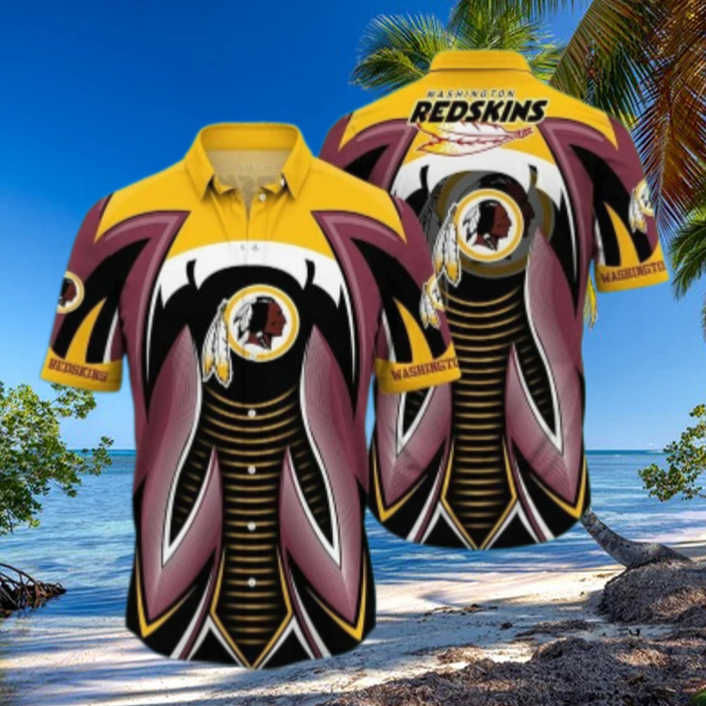 Washington Redskins Dynamic Stripes Hawaiian Shirt Washington Redskins Dynamic Stripes Hawaiian Shirt