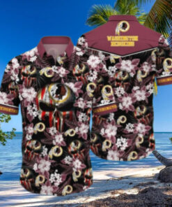 Washington Redskins Floral Freedom Hawaiian Shirt