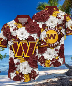 Washington Redskins Floral Pride Hawaiian Shirt