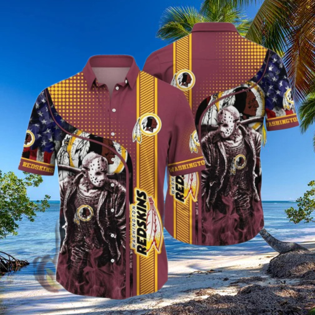 Washington Redskins Halloween Jason Hawaiian Shirt Washington Redskins Halloween Jason Hawaiian Shirt