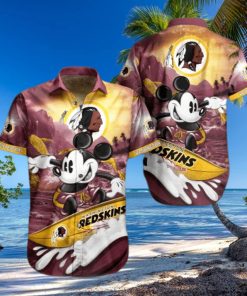Washington Redskins Mickey NFL Hawaiian Shirt For Men And Women