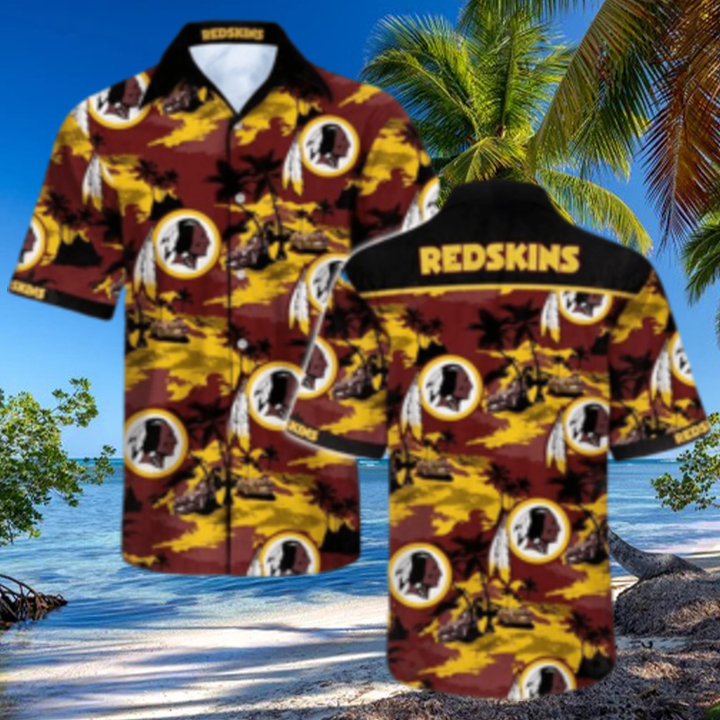 Washington Redskins NFL Fans Cat Graphic Hawaiian Shirt And Short