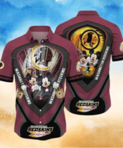 Washington Redskins Patriotic Bloom Hawaiian Shirt