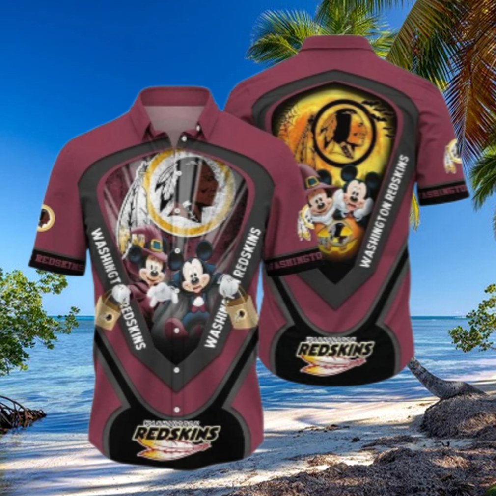 Washington Redskins Patriotic Bloom Hawaiian Shirt Washington Redskins Patriotic Bloom Hawaiian Shirt