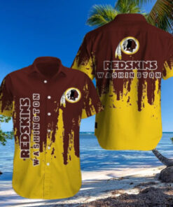 Washington Redskins Starburst Legacy Hawaiian Shirt