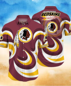 Washington Redskins Swirl Pride Hawaiian Shirt