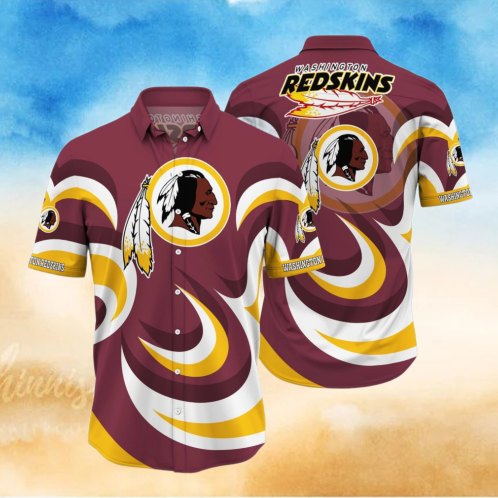 Washington Redskins Swirl Pride Hawaiian Shirt Washington Redskins Swirl Pride Hawaiian Shirt