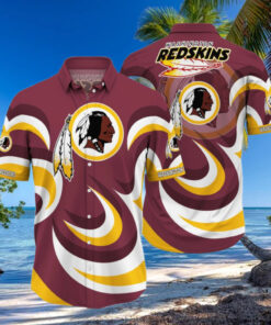 Washington Redskins Swirl Pride Hawaiian Shirt