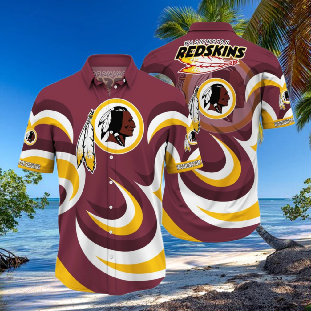 Washington Redskins Swirl Pride Hawaiian Shirt Washington Redskins Swirl Pride Hawaiian Shirt