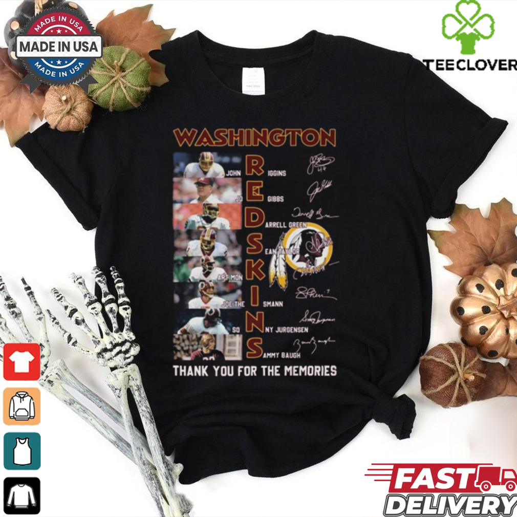 Washington Redskins Thank You For The Memories Signatures Shirt Washington Redskins Thank You For The Memories Signatures Shirt