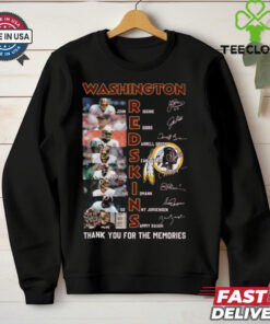 Washington Redskins Thank You For The Memories Signatures Shirt