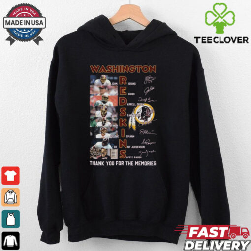 Washington Redskins Thank You For The Memories Signatures Shirt