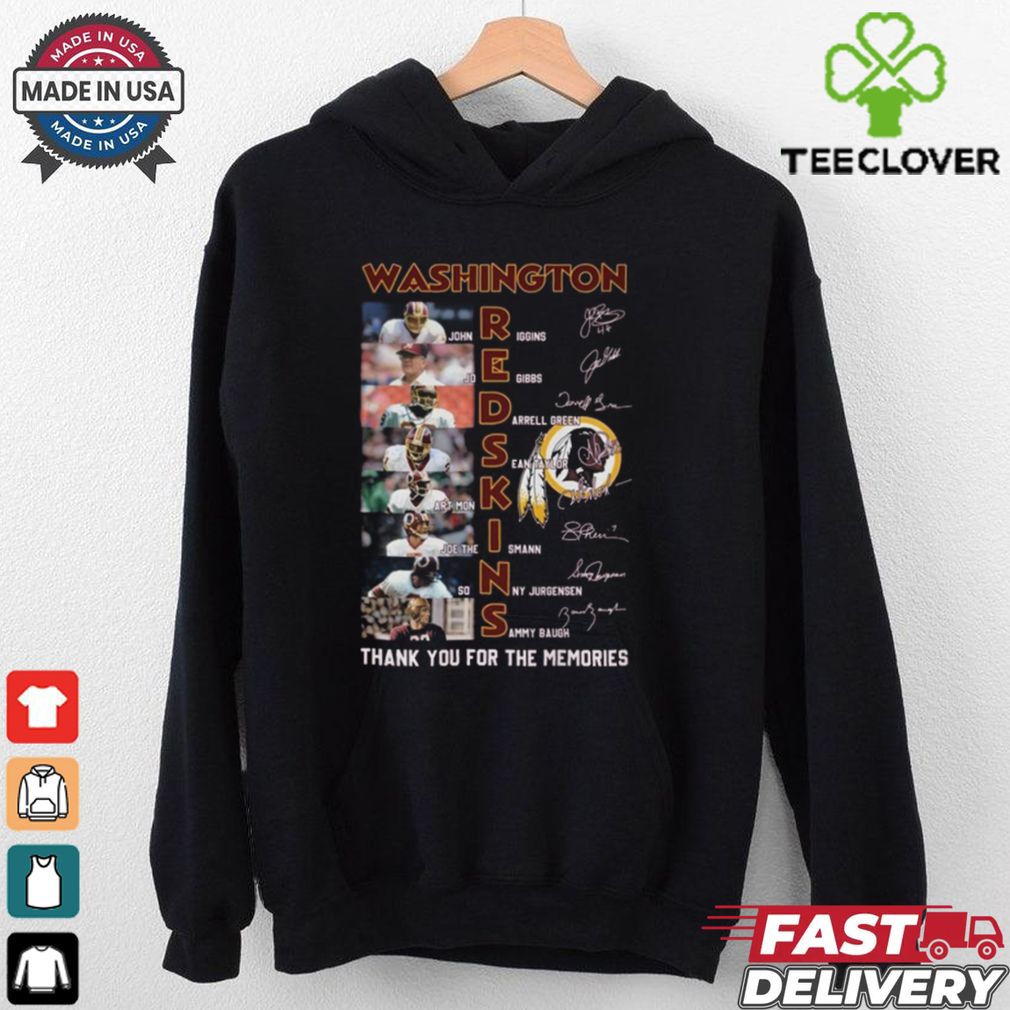 Washington Redskins Thank You For The Memories Signatures Shirt Washington Redskins Thank You For The Memories Signatures Shirt