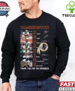Washington Redskins Thank You For The Memories Signatures Shirt