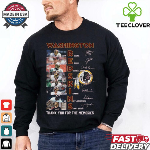 Washington Redskins Thank You For The Memories Signatures Shirt