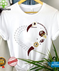 Washington Redskins football heart helmet logo gift hoodie, sweater, longsleeve, shirt v-neck, t-shirt