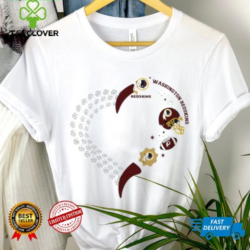 Washington Redskins football heart helmet logo gift hoodie, sweater, longsleeve, shirt v-neck, t-shirt