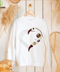 Washington Redskins football heart helmet logo gift hoodie, sweater, longsleeve, shirt v-neck, t-shirt