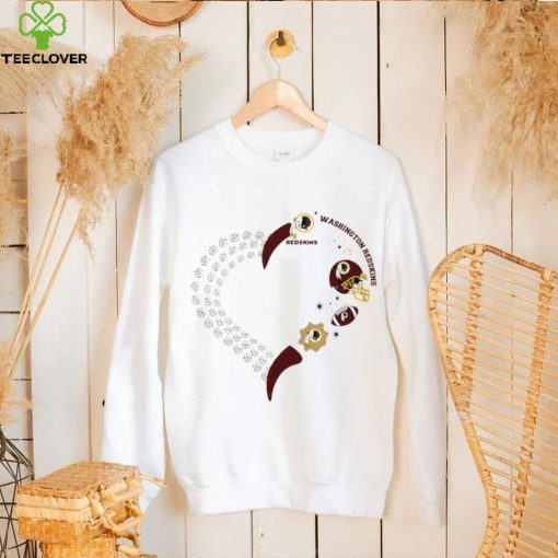 Washington Redskins football heart helmet logo gift hoodie, sweater, longsleeve, shirt v-neck, t-shirt