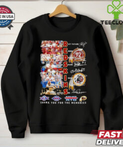 Washington Redskins signature thank you for the memories player signatures graphics shirt
