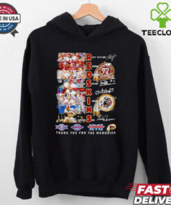 Washington Redskins signature thank you for the memories player signatures graphics shirt