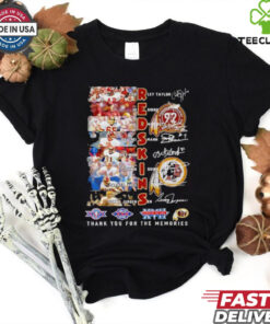 Washington Redskins signature thank you for the memories player signatures graphics shirt