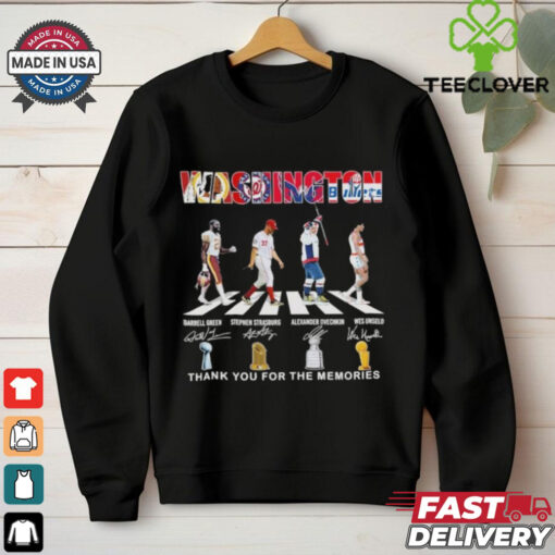 Washington Sports Teams Abbey Road Thank You For The Memories Shirt